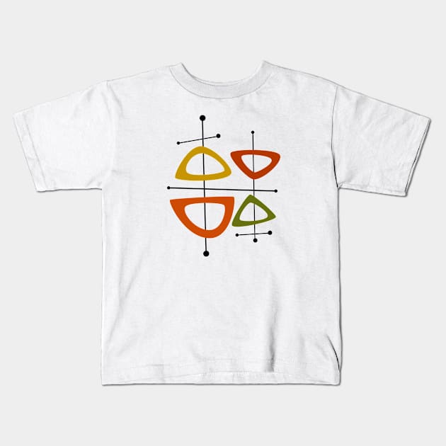 Mid Century Modern 28 Kids T-Shirt by Dream Print Designs